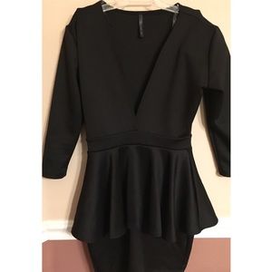 BLACK, BODYCON DRESS
